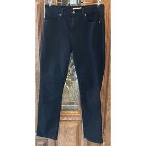 Levi's 505 Jeans Women's Size 10M Straight Leg Curvy Shaping Black Embellished